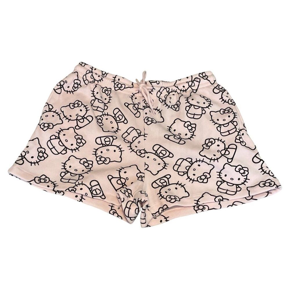 Hello Kitty Sanrio fleece shorts with pockets size medium NWOT